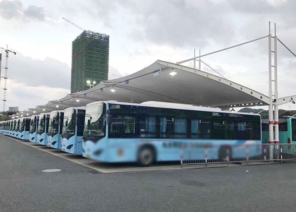 不同類(lèi)型的膜結構停車(chē)棚尺寸的具體介紹